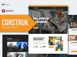 Construk – Construction Elementor Template Kit