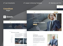Consultants – Lawyer & Attorney Elementor Template Kits
