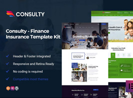 Consulty – Finance Consulting Elementor Template Kit