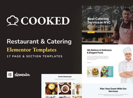 Cooked – Catering & Restaurant Website Elementor Template Kit