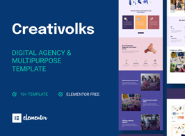 Creativolks – Creative & Business Agency Elementor Template Kit