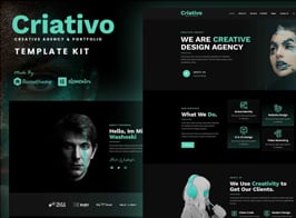 Criativo – Creative Agency & Portfolio Elementor Template Kit