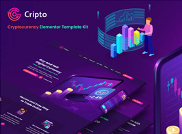 Cripto – Cryptocurrency & Bitcoin Elementor Template Kit