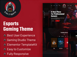 CROX | Esports & Gaming Elementor Template Kit