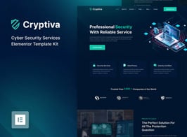 Cryptiva – Cyber Security Services Elementor Template Kit