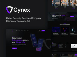 Cynex – Cyber Security Services Company Elementor Template Kit