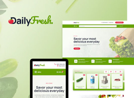 DailyFresh – Grocery Store Elementor Template Kit