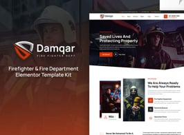 Damqar – Firefighter & Fire Department Elementor Template Kit