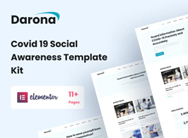 Darona – COVID-19 Social Awareness Elementor Template Kit