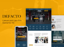 Defacto – Lawyer & Law Firm Elementor Template Kit