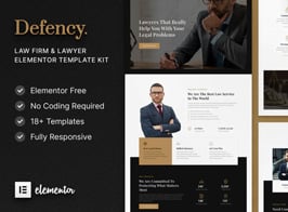 Defency – Law Firm & Lawyer Elementor Template Kit