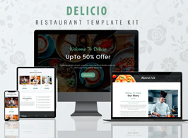 Delicio – Restaurant WordPress Template Kit