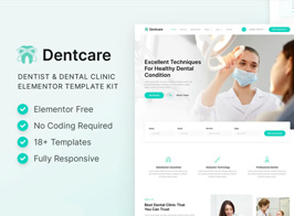 Dentcare – Dentist & Dental Clinic Elementor Template Kit