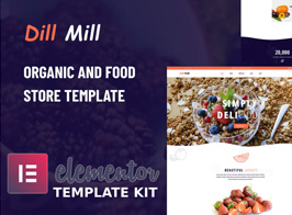 Dillmill – Organic Food Store Elementor Template Kit