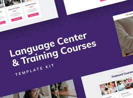 Distance Education – Language Center & Training Courses Template Kit