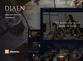 Djaen – Restaurant Elementor Template Kit
