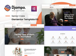 Djompo Kit – Senior Care Elementor Template Kit