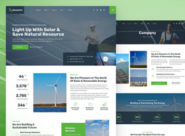 Dometric – Solar & Renewable Energy Elementor Template Kit