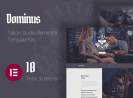 Dominus – Tattoo Studio Elementor Template Kits