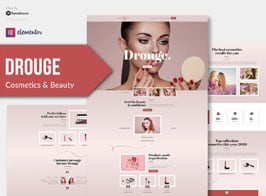 Drouge – Cosmetic Elementor Template Kit