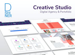 D’Shiner Creative Studio & Digital Agency Elementor Template Kit