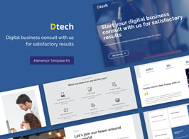 Dtech – Business Services Elementor Template Kit