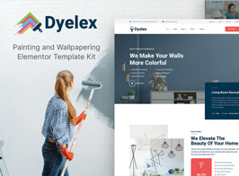 Dyelex – Painting & Wallpapering Service Elementor Template Kit