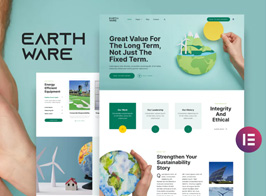 Earthware — Eco Green Renewable Energy Elementor Template Kit