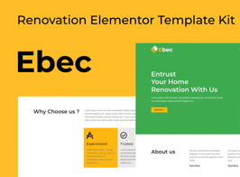 Ebec – Renovation Elementor Template Kit