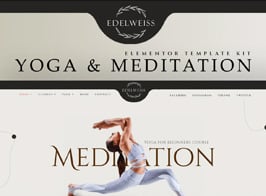 Edelweiss – Yoga & Meditation Elementor Template Kit