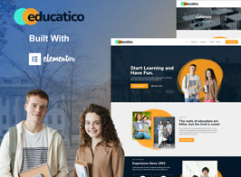 Educatico – Education School & Online Courses Elementor Template Kit