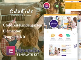 EduKids – Children Kindergarten Elementor Template Kit