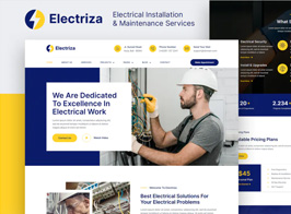 Electriza – Electrical Installation & Maintenance Services Elementor Template Kit