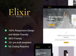 Elixir – Perfume Maker Elementor Template Kit