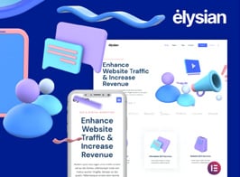 Elysian – 3D Style SEO Agency Elementor Kit