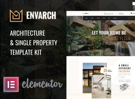 EnvArch – Architecture & Single Property Elementor Template Kit