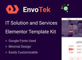 EnvoTek – IT Solution & Services Elementor Template Kit