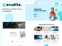 Erudite – Education & Online Course Elementor Template Kit