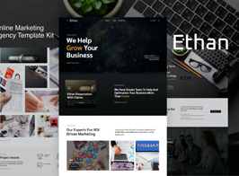 Ethan – Online Marketing Agency Elementor Template Kit