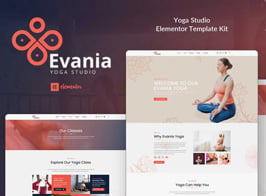 Evania – Yoga Studio Elementor Template Kit