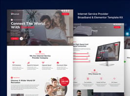 Evernet – Broadband & Internet Service Provider Elementor Template Kit