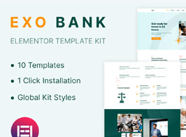Exobank – Financial Elementor Template Kit
