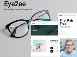 Eyezee – Eyewear Shop Elementor Template Kit