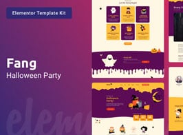 Fang — Halloween Party Template Kit for Elementor