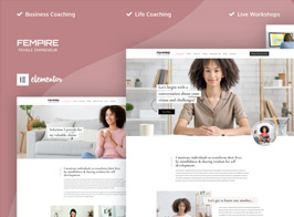 Fempire – Business Coach Elementor Pro Template Kit