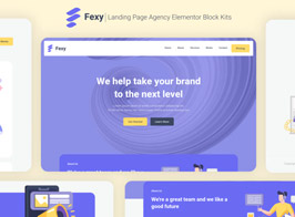 Fexy – Agency Landing Page Elementor Block Kit