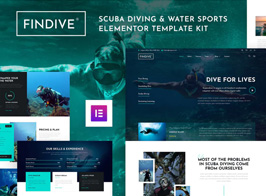 Findive – Scuba Diving & Water Sports Elementor Template Kit