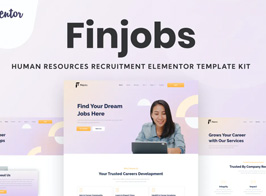 Finjobs – Human Resource Elementor Template Kit