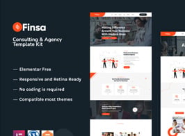 Finsa – Consulting & Agency Elementor Template Kit