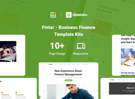 Fintar – Finance Management Elementor Template Kit